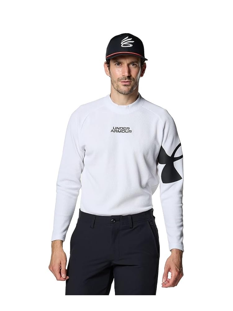 Under Armour ワッフル ロングスリーブ クルーネック 白 綿 M Amazon | [アンダーアーマー] UA Waffle Long Sleeve Mock Neck